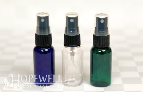 Spray Bottle: Blue, Green, Clear